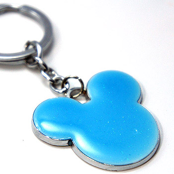 米奇夜光鑰匙圈(藍-小)